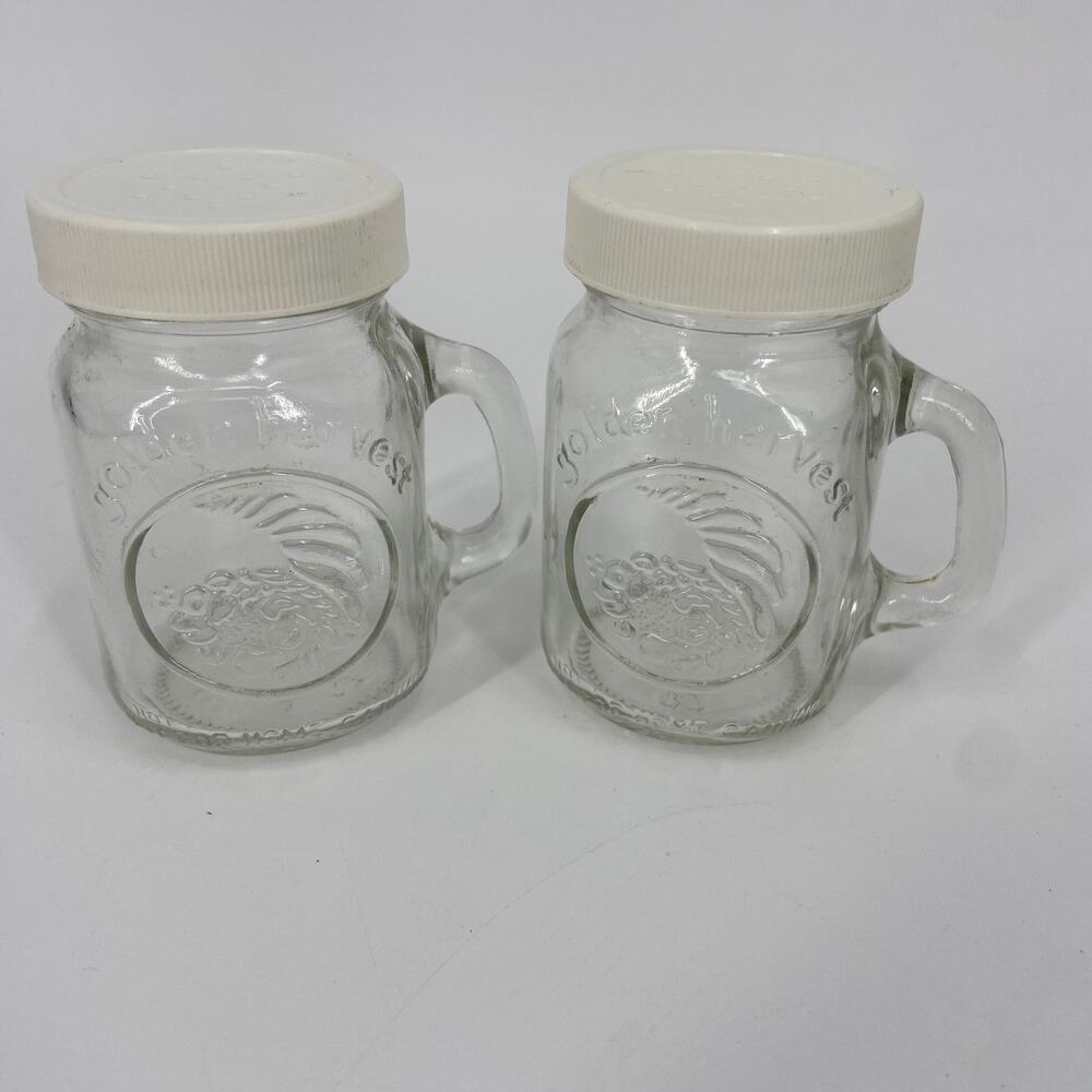 Golden Harvest Salt & Pepper Shaker Mini Mason Jars
